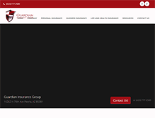 Tablet Screenshot of guardianinsgroup.com